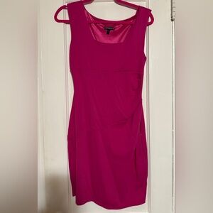 Express Pink Sheath Mini Dress Scoop Neck Sleeveless size 6